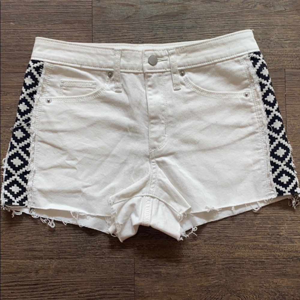 White Denim Shorts